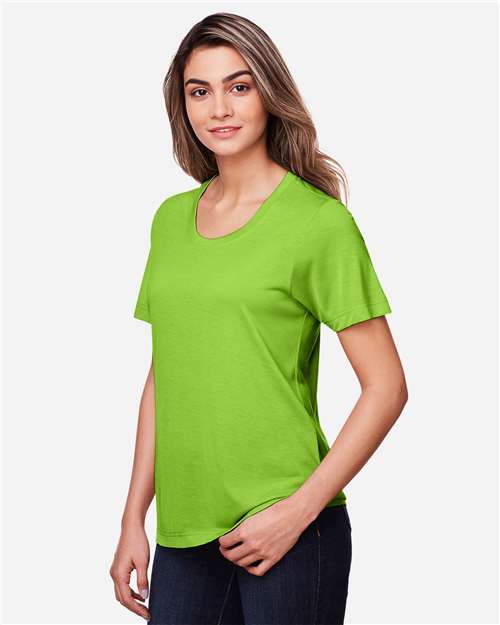 Core365 Women's Fusion ChromaSoft™ Performance T-Shirt - CE111W Acid Green