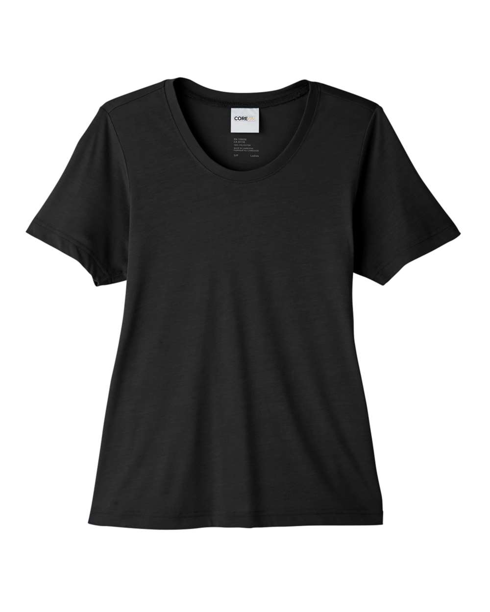 Core365 Women's Fusion ChromaSoft™ Performance T-Shirt - CE111W Black