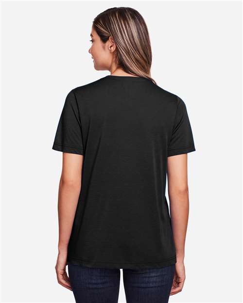 Core365 Women's Fusion ChromaSoft™ Performance T-Shirt - CE111W Black