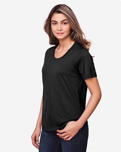 Core365 Women's Fusion ChromaSoft™ Performance T-Shirt - CE111W Black