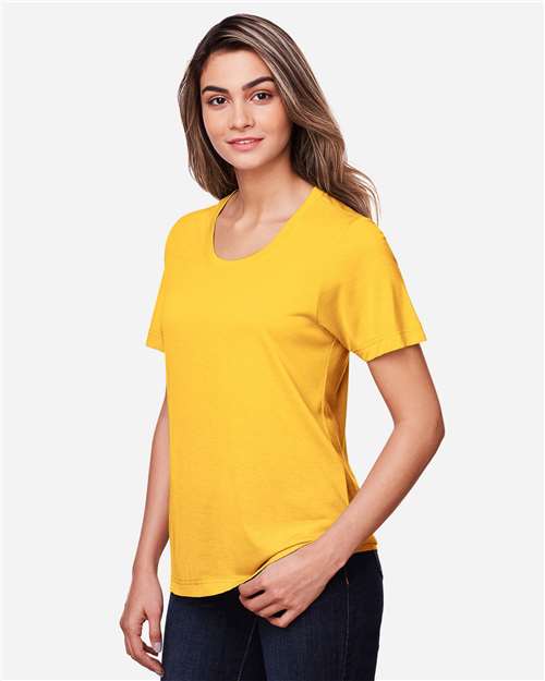 Core365 Women's Fusion ChromaSoft™ Performance T-Shirt - CE111W Campus Gold