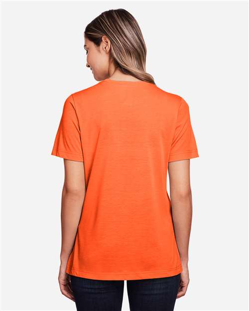 Core365 Women's Fusion ChromaSoft™ Performance T-Shirt - CE111W Campus Orange