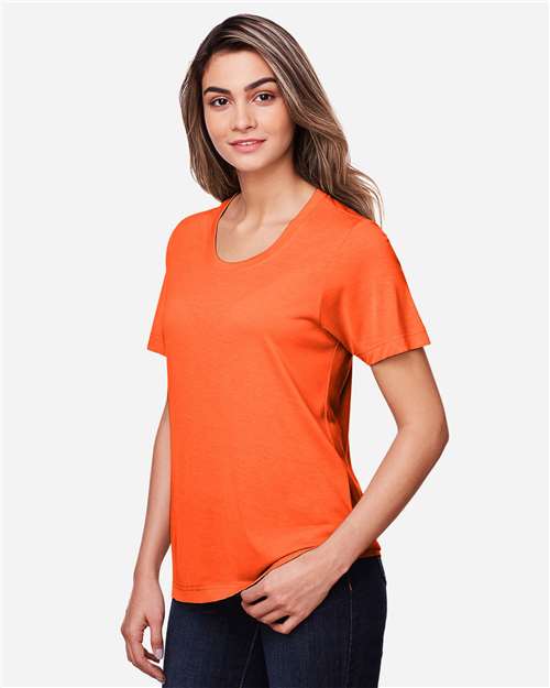 Core365 Women's Fusion ChromaSoft™ Performance T-Shirt - CE111W Campus Orange