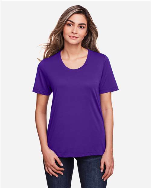 Core365 Women's Fusion ChromaSoft™ Performance T-Shirt - CE111W Campus Purple