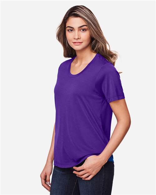 Core365 Women's Fusion ChromaSoft™ Performance T-Shirt - CE111W Campus Purple