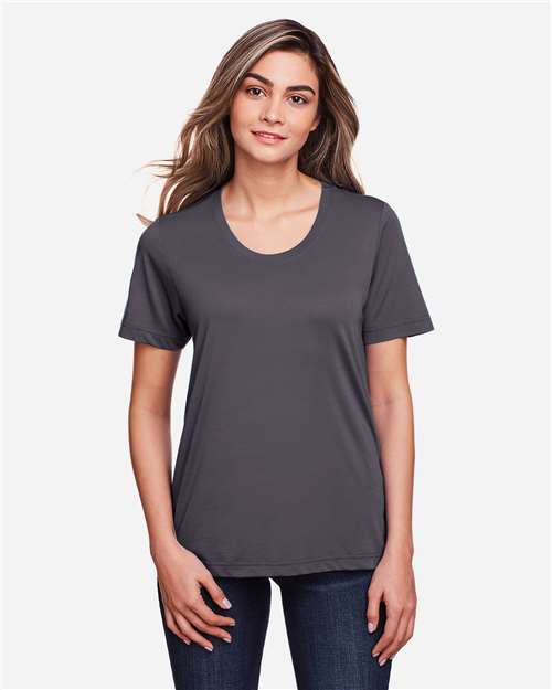 Core365 Women's Fusion ChromaSoft™ Performance T-Shirt - CE111W Carbon