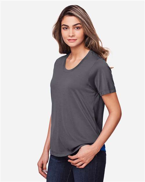 Core365 Women's Fusion ChromaSoft™ Performance T-Shirt - CE111W Carbon
