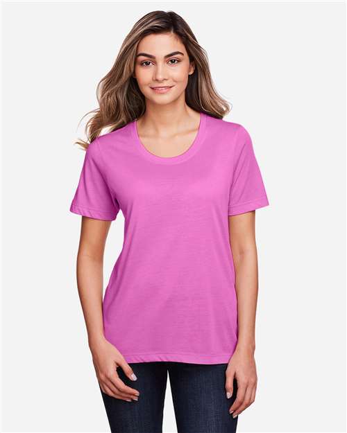 Core365 Women's Fusion ChromaSoft™ Performance T-Shirt - CE111W Charity Pink