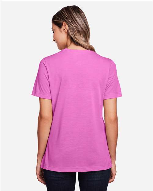 Core365 Women's Fusion ChromaSoft™ Performance T-Shirt - CE111W Charity Pink