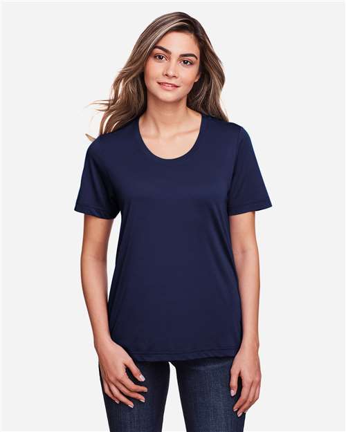 Core365 Women's Fusion ChromaSoft™ Performance T-Shirt - CE111W Classic Navy