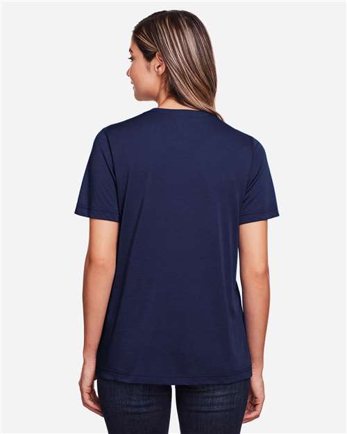 Core365 Women's Fusion ChromaSoft™ Performance T-Shirt - CE111W Classic Navy