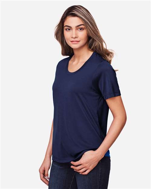 Core365 Women's Fusion ChromaSoft™ Performance T-Shirt - CE111W Classic Navy
