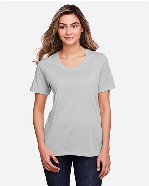 Core365 Women's Fusion ChromaSoft™ Performance T-Shirt - CE111W Platinum