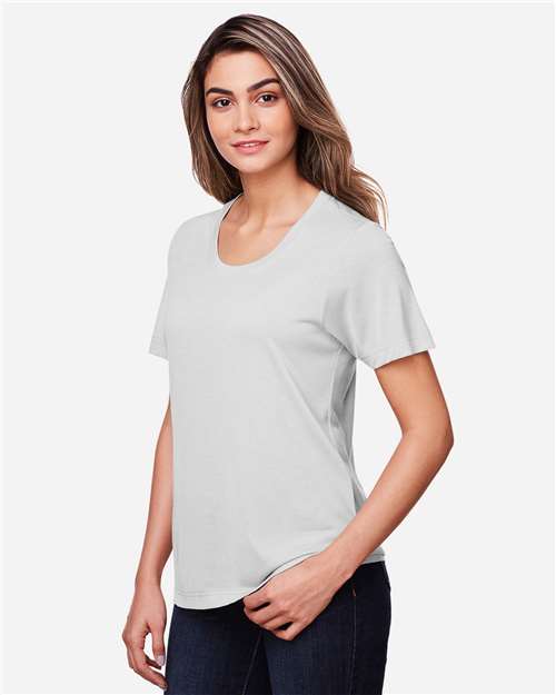 Core365 Women's Fusion ChromaSoft™ Performance T-Shirt - CE111W Platinum