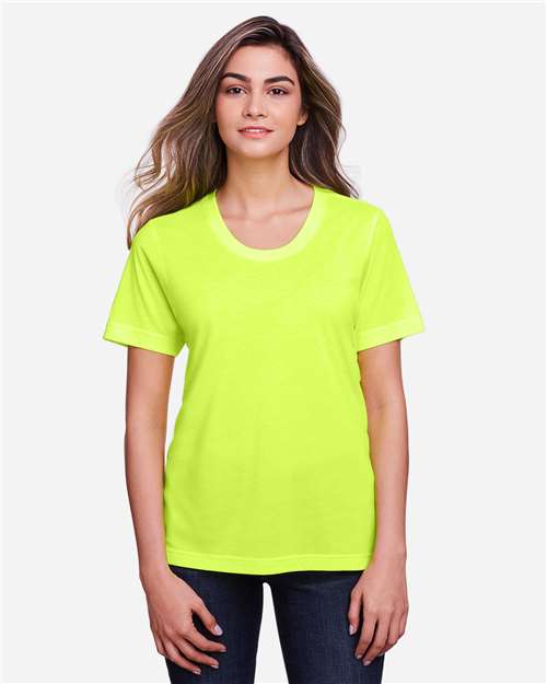 Core365 Women's Fusion ChromaSoft™ Performance T-Shirt - CE111W Safety Yellow