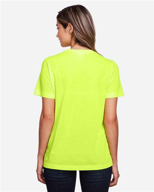 Core365 Women's Fusion ChromaSoft™ Performance T-Shirt - CE111W Safety Yellow