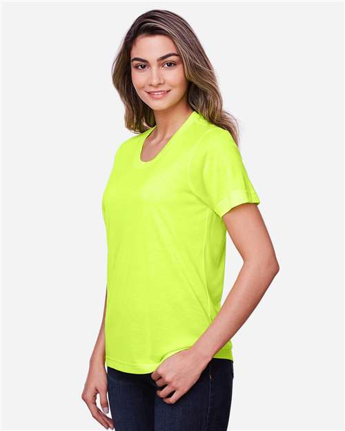 Core365 Women's Fusion ChromaSoft™ Performance T-Shirt - CE111W Safety Yellow