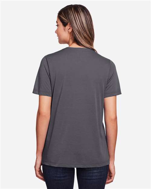 Core365 Women's Fusion ChromaSoft™ Performance T-Shirt - CE111W Carbon