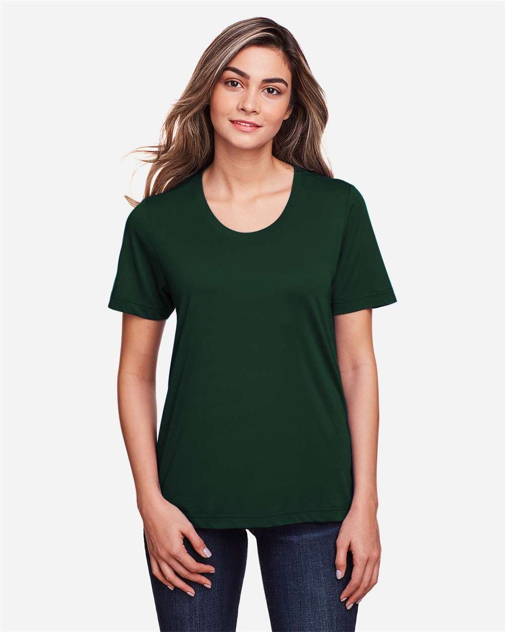 Core365 Women's Fusion ChromaSoft™ Performance T-Shirt - CE111W Forest