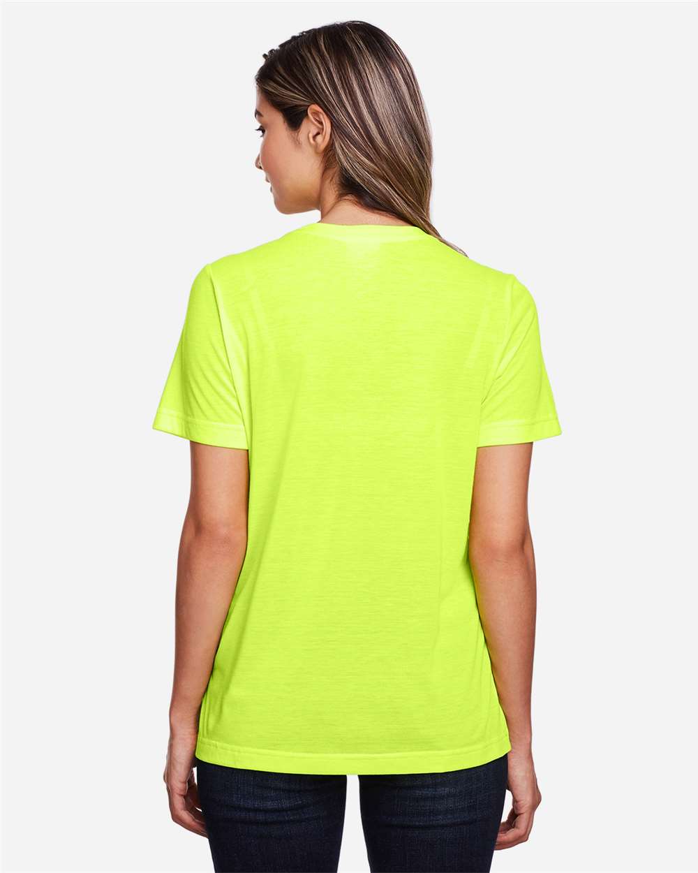 Core365 Women's Fusion ChromaSoft™ Performance T-Shirt - CE111W Safety Yellow
