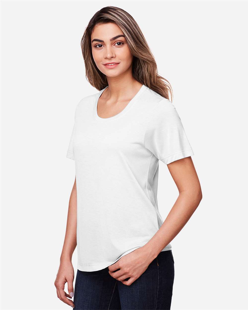 Core365 Women's Fusion ChromaSoft™ Performance T-Shirt - CE111W White