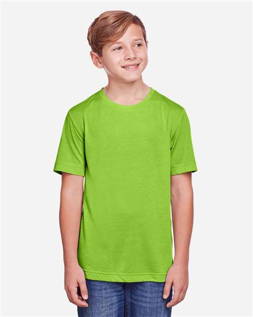 Core365 Youth Fusion ChromaSoft™ Performance T-Shirt - CE111Y Acid Green