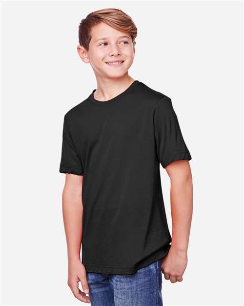 Core365 Youth Fusion ChromaSoft™ Performance T-Shirt - CE111Y Black
