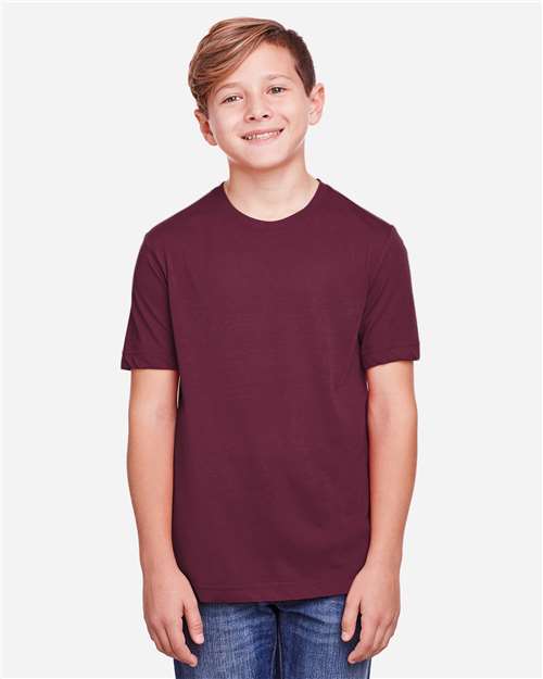 Core365 Youth Fusion ChromaSoft™ Performance T-Shirt - CE111Y Burgundy