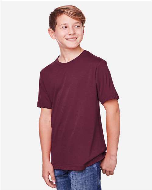 Core365 Youth Fusion ChromaSoft™ Performance T-Shirt - CE111Y Burgundy