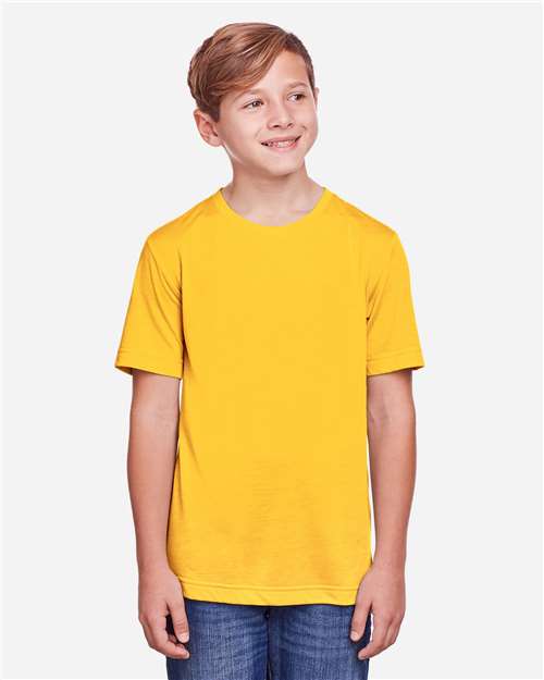 Core365 Youth Fusion ChromaSoft™ Performance T-Shirt - CE111Y Campus Gold