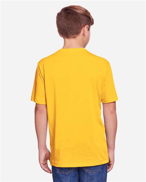 Core365 Youth Fusion ChromaSoft™ Performance T-Shirt - CE111Y Campus Gold