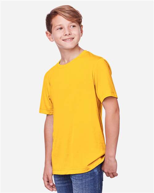Core365 Youth Fusion ChromaSoft™ Performance T-Shirt - CE111Y Campus Gold