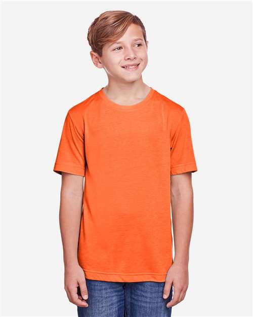 Core365 Youth Fusion ChromaSoft™ Performance T-Shirt - CE111Y Campus Orange