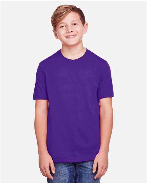 Core365 Youth Fusion ChromaSoft™ Performance T-Shirt - CE111Y Campus Purple
