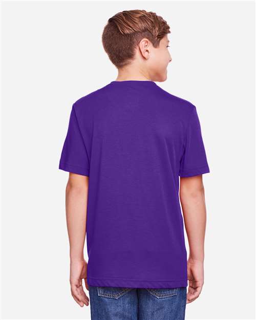 Core365 Youth Fusion ChromaSoft™ Performance T-Shirt - CE111Y Campus Purple