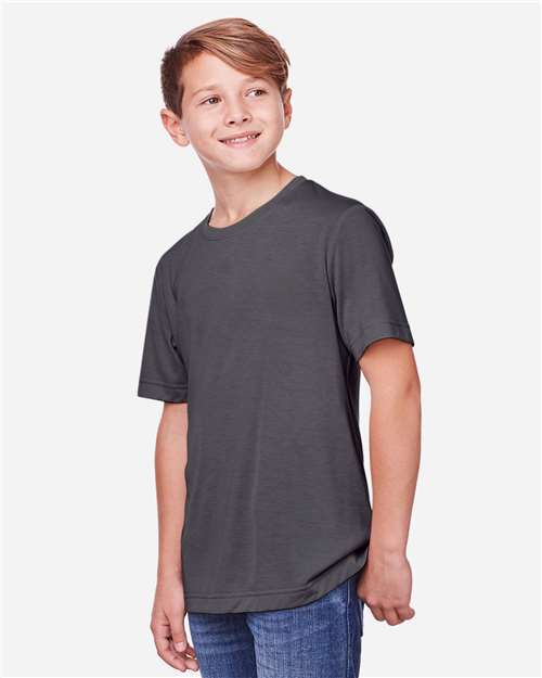 Core365 Youth Fusion ChromaSoft™ Performance T-Shirt - CE111Y Carbon