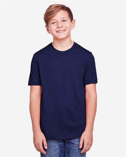 Core365 Youth Fusion ChromaSoft™ Performance T-Shirt - CE111Y Classic Navy