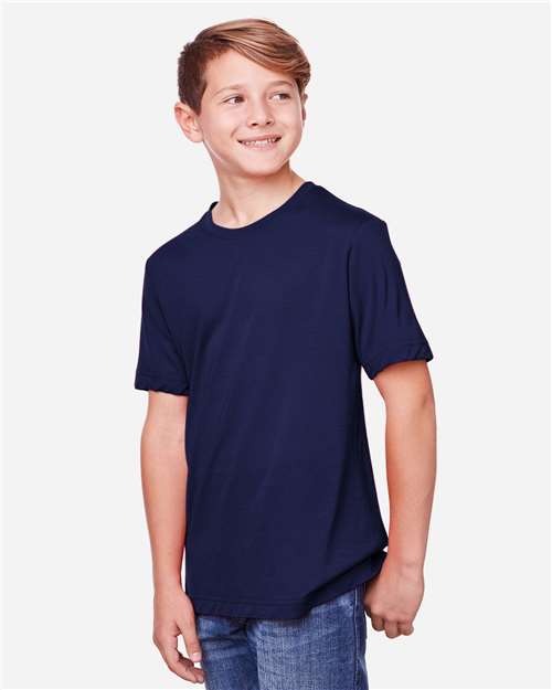 Core365 Youth Fusion ChromaSoft™ Performance T-Shirt - CE111Y Classic Navy