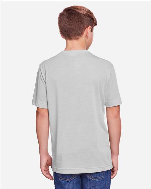 Core365 Youth Fusion ChromaSoft™ Performance T-Shirt - CE111Y Platinum