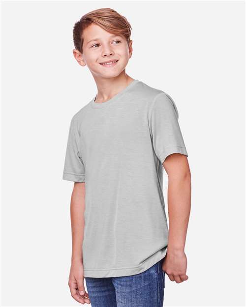 Core365 Youth Fusion ChromaSoft™ Performance T-Shirt - CE111Y Platinum