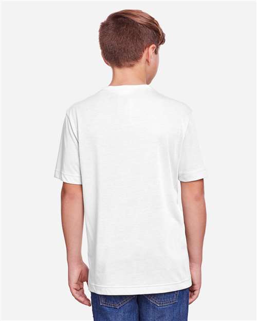 Core365 Youth Fusion ChromaSoft™ Performance T-Shirt - CE111Y White
