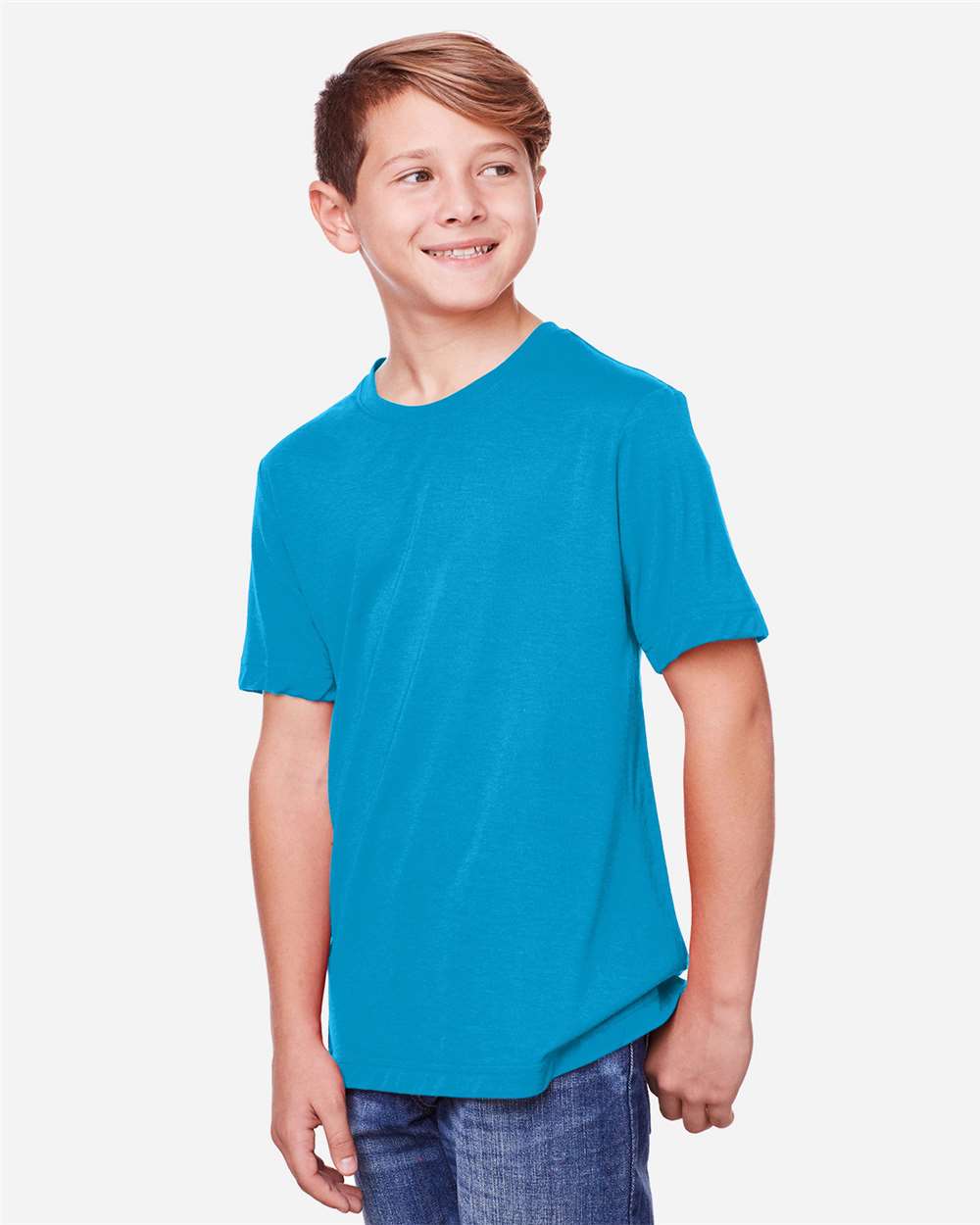 Core365 Youth Fusion ChromaSoft™ Performance T-Shirt - CE111Y Electric Blue