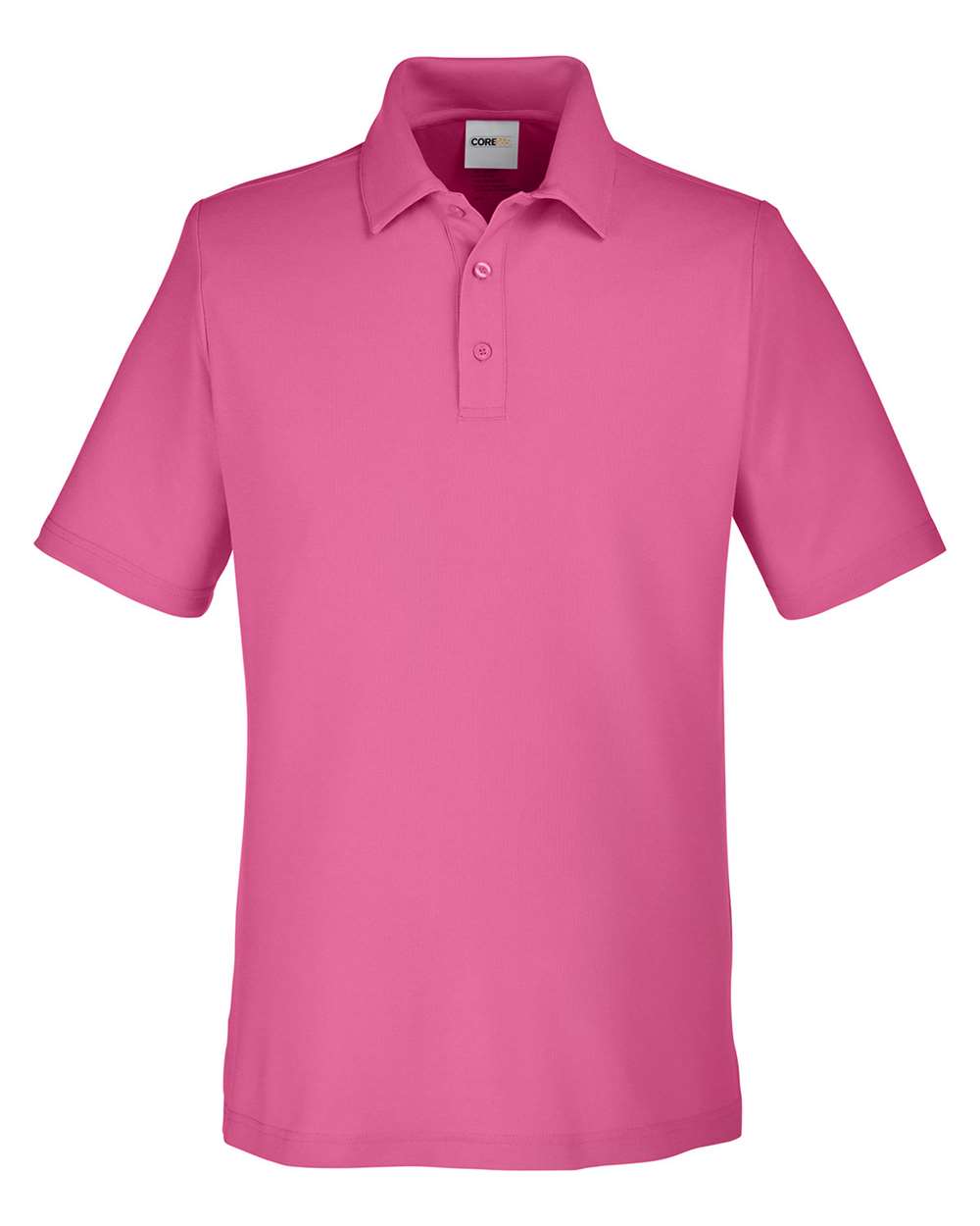 Core365 Men's Fusion ChromaSoft™ Pique Polo - CE112 Charity Pink
