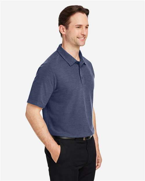 Core365 Men's Fusion ChromaSoft™ Pique Polo - CE112 Classic Navy Heather