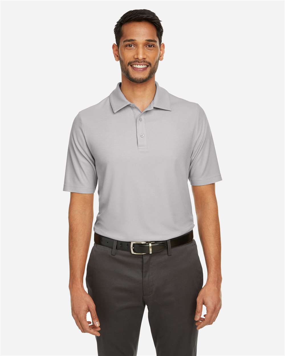 Core365 Men's Fusion ChromaSoft™ Pique Polo - CE112 Platinum