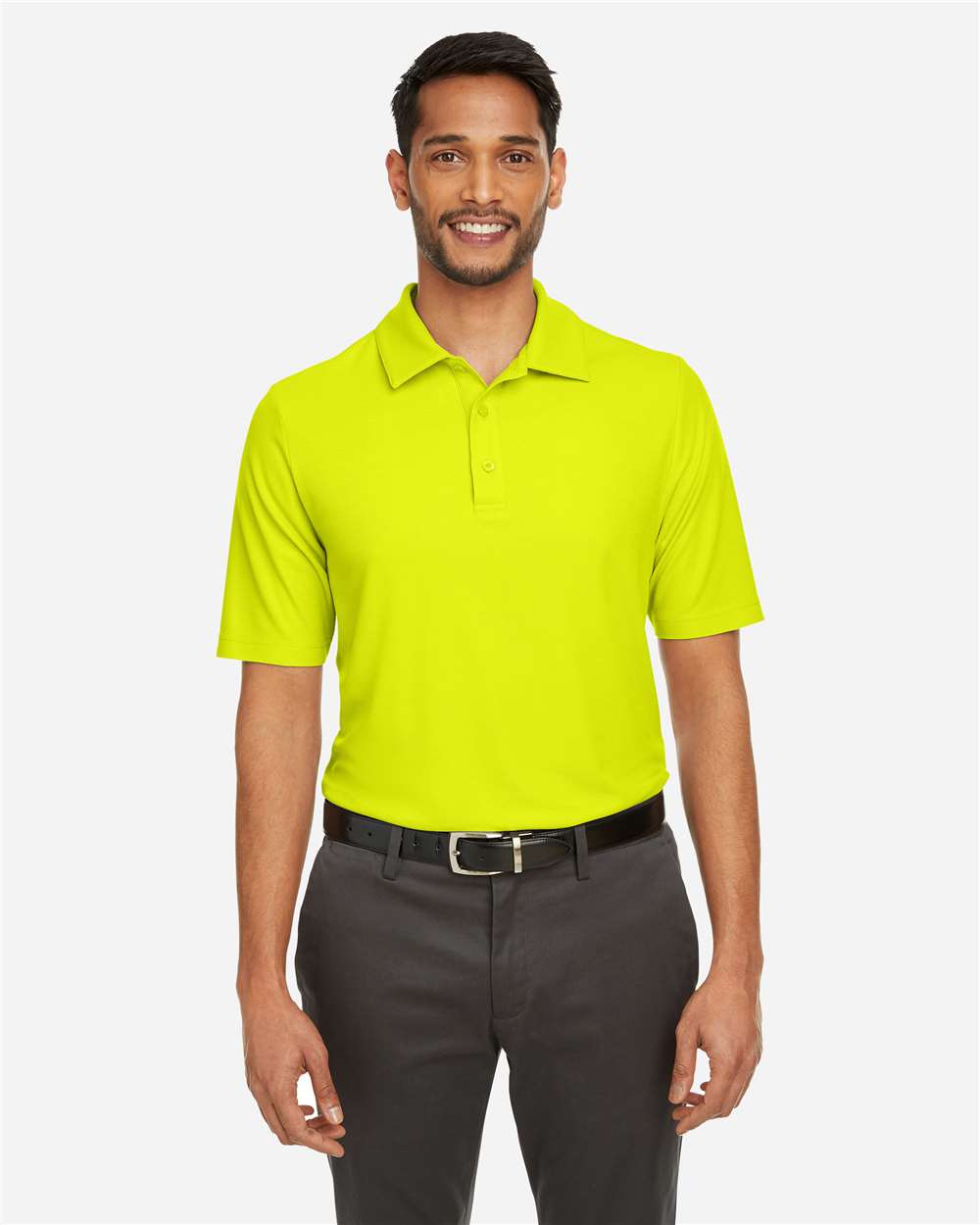 Core365 Men's Fusion ChromaSoft™ Pique Polo - CE112 Safety Yellow