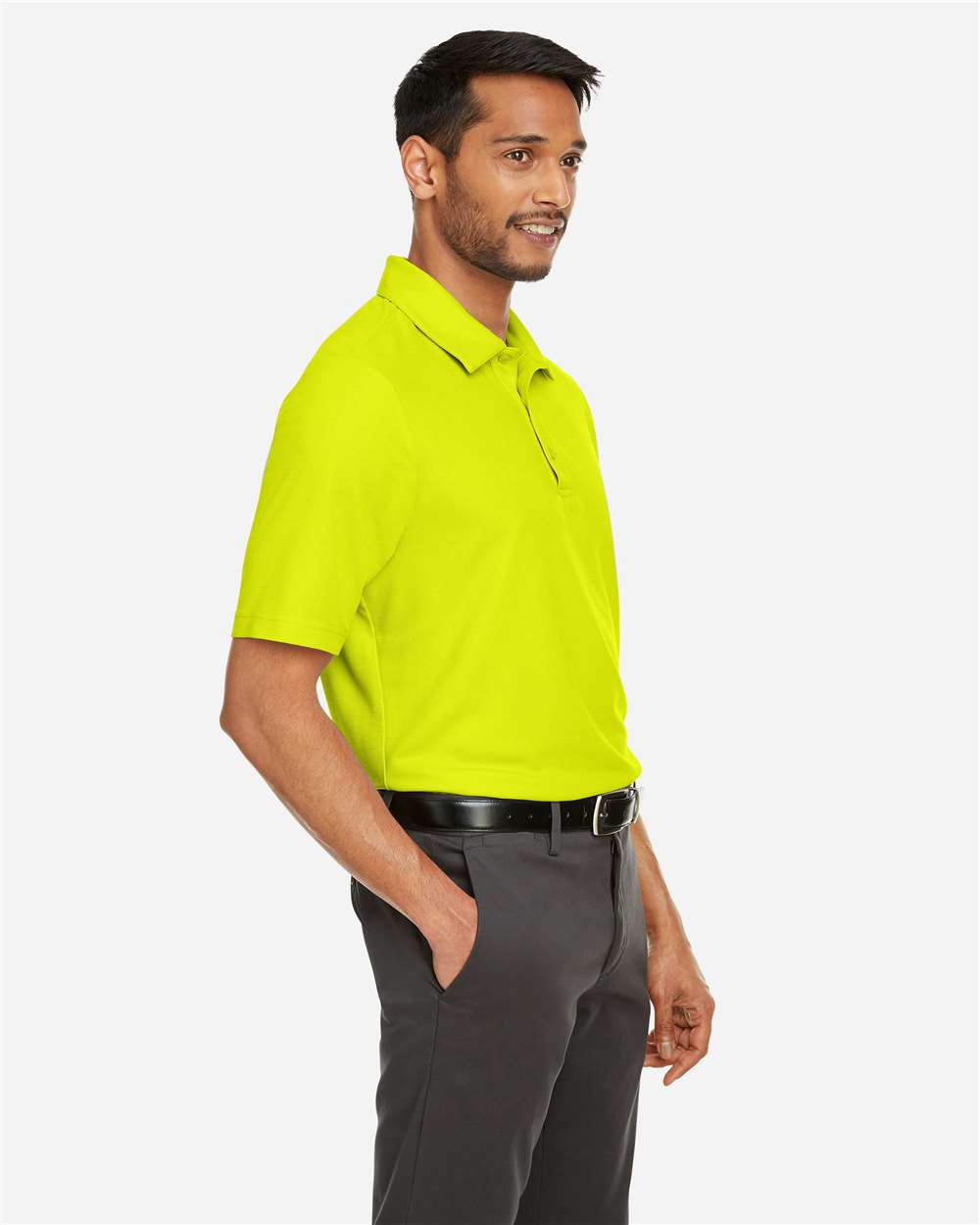 Core365 Men's Fusion ChromaSoft™ Pique Polo - CE112 Safety Yellow
