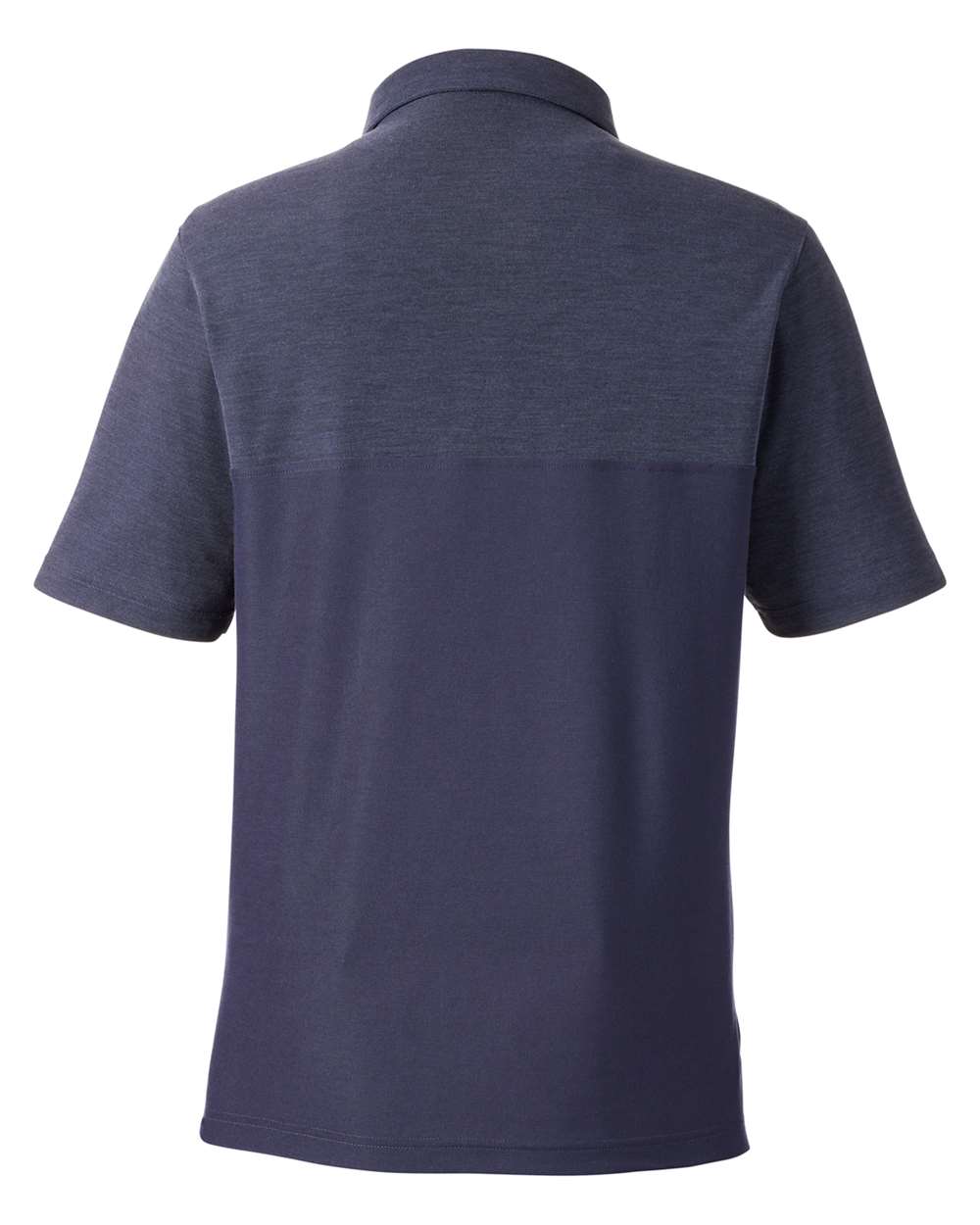 Core365 Men's Fusion ChromaSoft™ Colorblock Polo - CE112C Classic Navy- Classic Navy Heather