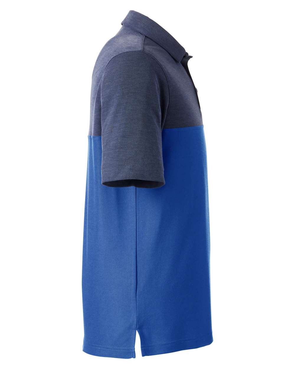 Core365 Men's Fusion ChromaSoft™ Colorblock Polo - CE112C True Royal- Classic Navy Heather