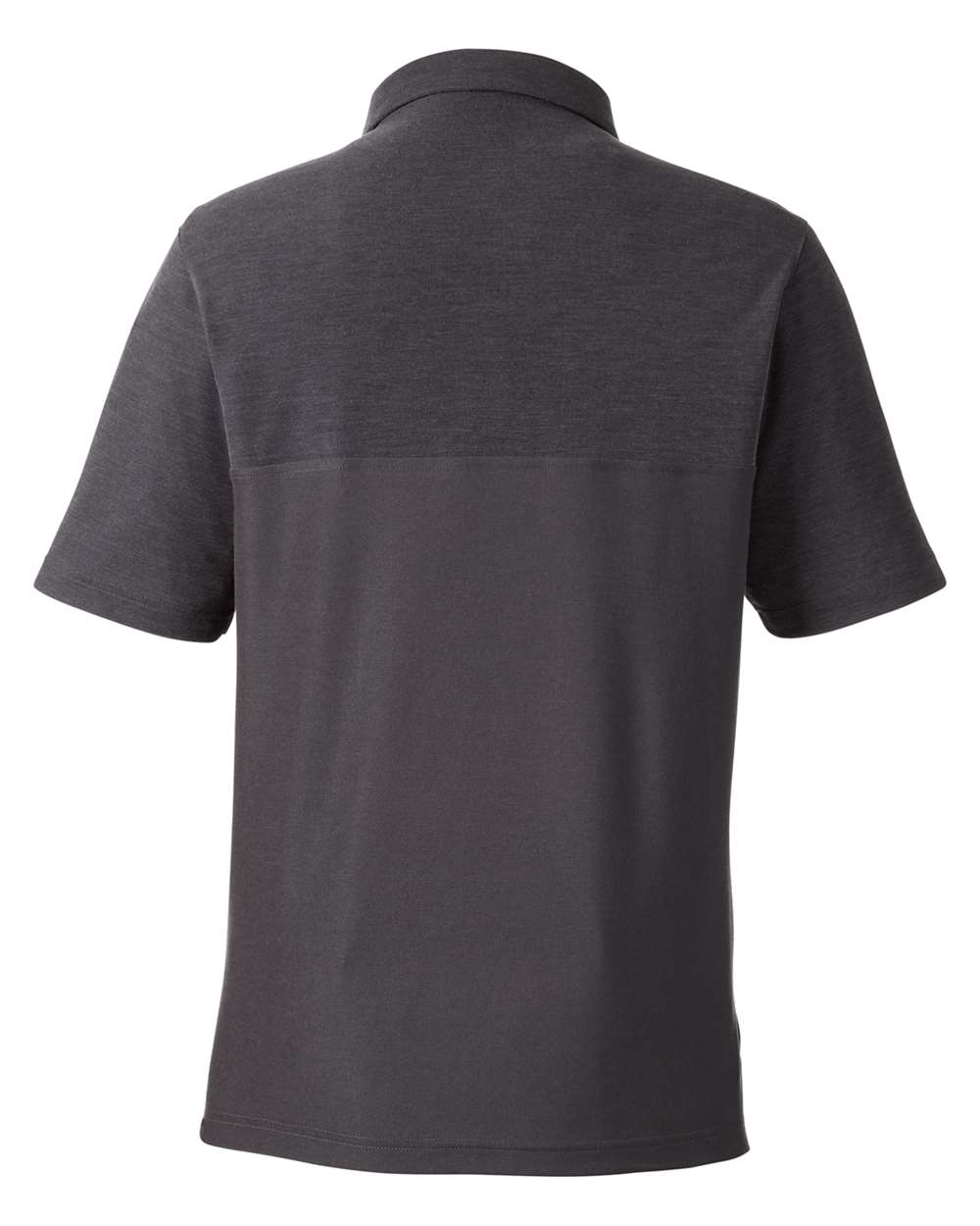 Core365 Men's Fusion ChromaSoft™ Colorblock Polo - CE112C Carbon- Carbon Heather
